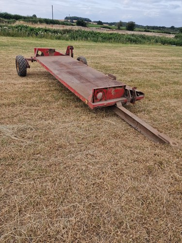 Low loader flat trailer - low,