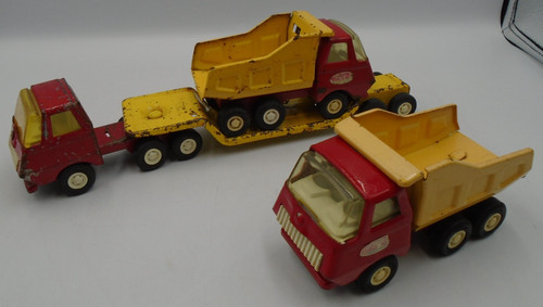 Vintage tonka yellow - yellow, flatbed
